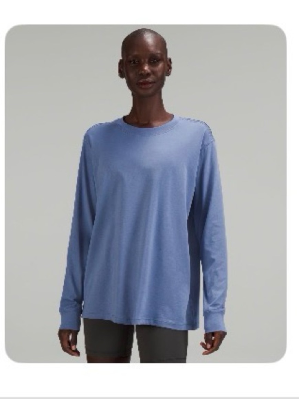Lululemon All Yours Sleeve Crewneck Tee - water drop blue color